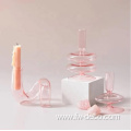 pink crystal glass flowers vase